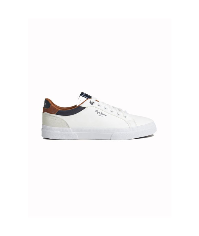 Zapatillas Pepe Jeans Kenton Court Hombre Blanco