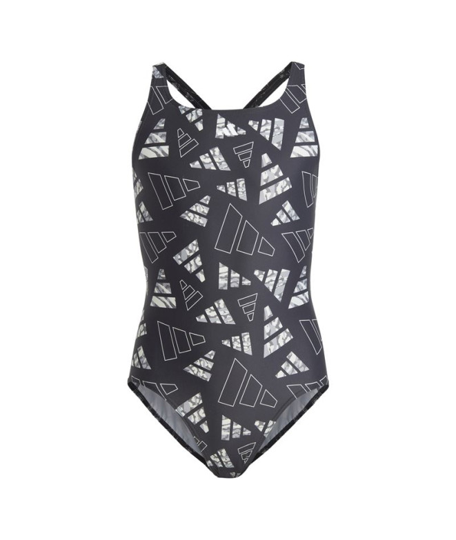 Bañador de Natación adidas Aop Bars Suit Niña