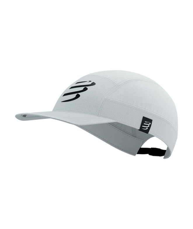 Gorra de Running Compressport 5 Panel Light Blanco