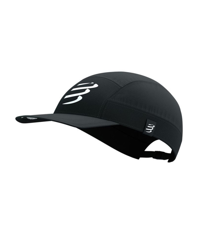 Gorra de Running Compressport 5 Panel Light Negro