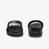 Chanclas Lacoste Croco Dualiste Synthetic Logo Strap Negro Mujer