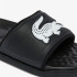 Chanclas Lacoste Croco Dualiste Synthetic Logo Strap Negro Mujer