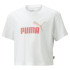 Camiseta Puma Girls Logo Cropped Niña White