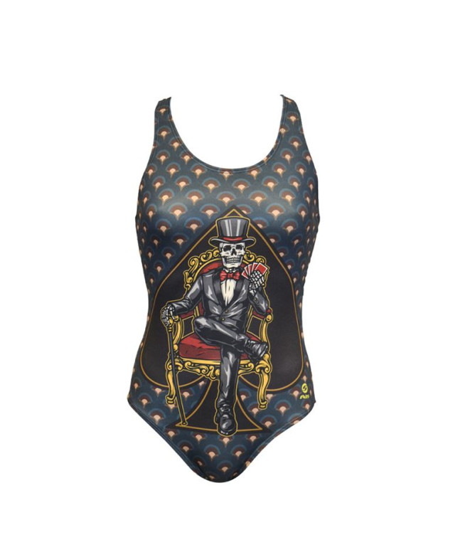 Bañador de Natación RAS Skellington Race Back...