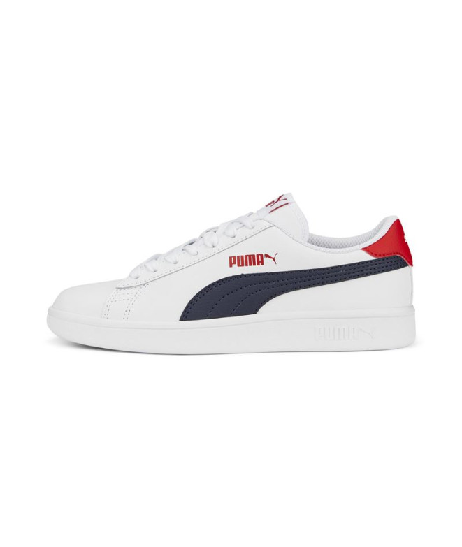 Zapatillas Puma Smash V2 L Niño Blanco