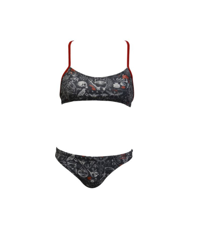 Bikini RAS Top Evil Multicolor Mujer