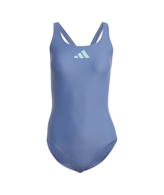 Bañador de Natación adidas 3 Bars Suit Mujer