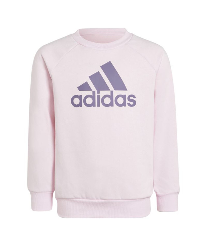 Chándal adidas Lk Bos Jog Fleece Infantil Rosa