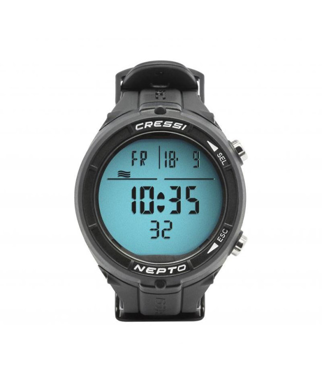 Reloj de pesca submarina Cressi Nepto Negro