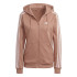 Chaqueta adidas 3 Stripes Fleece Hoodie Mujer Coral