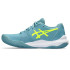 Zapatillas de Tenis ASICS Gel-Challenger 14 Clay Mujer Gris Azul/Safety Yellow