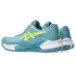 Zapatillas de Tenis ASICS Gel-Challenger 14 Clay Mujer Gris Azul/Safety Yellow