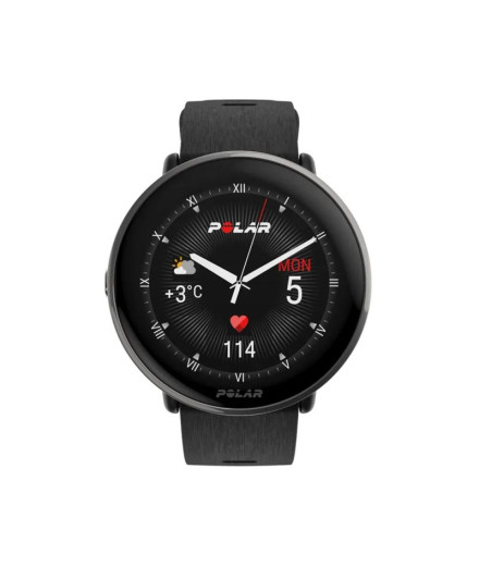 Reloj Polar Ignite 3 Titanium Silicona Negro