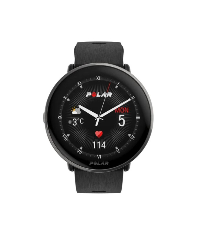 Reloj Polar Ignite 3 Titanium Silicona Negro
