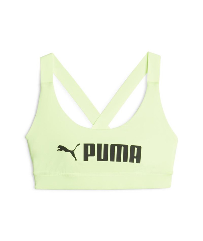 Sujetador deportivo de Fitness Puma Mid Impact...