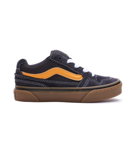 Zapatillas Vans Caldrone YT Gum Charcoal/Yellow Niño