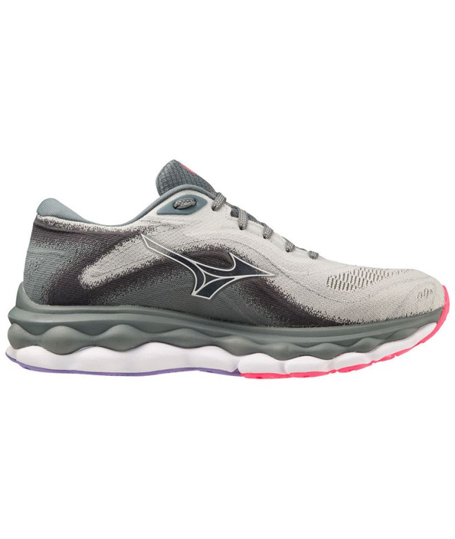 Zapatillas de Running Mizuno Wave Sky 7 Gris Mujer