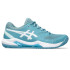 Zapatillas de Tenis ASICS Gel-Dedicate 8 Clay Mujer Gris Azul/Blanco