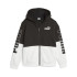 Chaqueta Puma Power Colorblock Infantil Negro/Blanco
