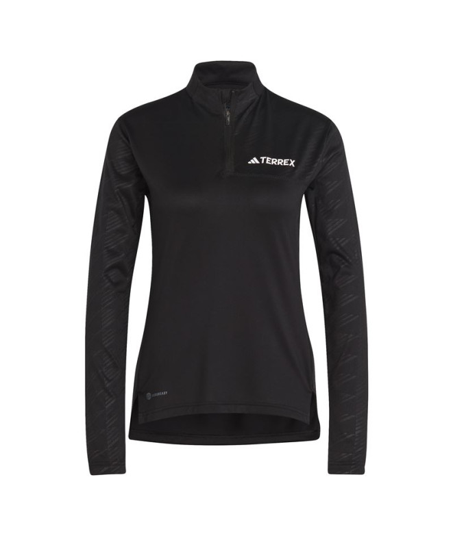 Camiseta de Senderismo adidas Mt Half Zi Ls Mujer