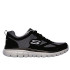 Zapatillas Skechers Burns- Agoura Hombre Black Leather/Gray Mesh/Trim