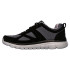 Zapatillas Skechers Burns- Agoura Hombre Black Leather/Gray Mesh/Trim