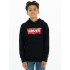 Sudadera Levi's Batwing Screenprint Hoodie Black Niño