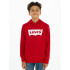 Sudadera Levi's Batwing Screenprint Hoodie Red/ White Niño