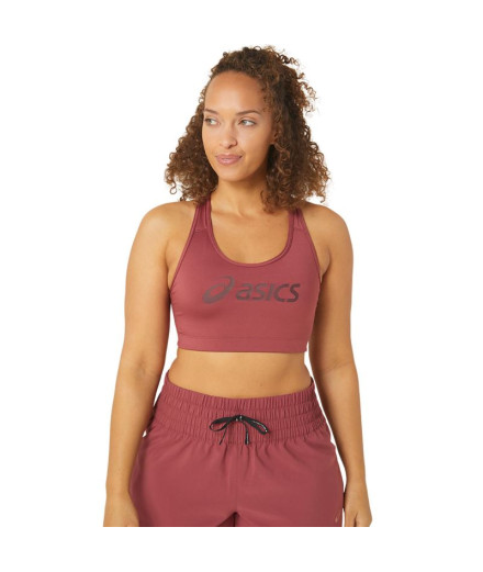 Sujetador Deportivo ASICS Core Logo Mujer Rojo/Port Royal