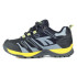 Zapatillas de Montaña Hi-Tec Muflon Low Waterproof Black-Grey-Lime Neon Kids