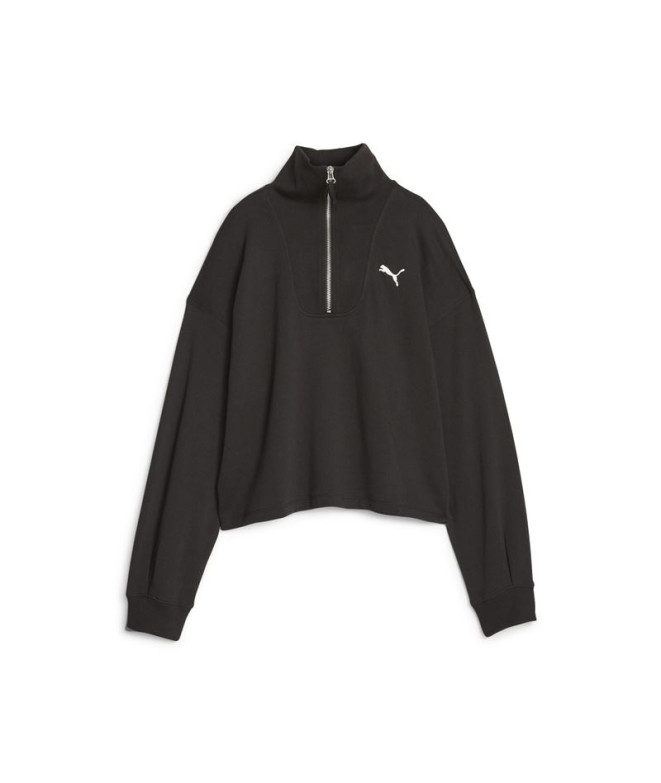 Sudadera Puma Her High-Neck Hz Mujer Negro