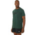 Camiseta de Fitness ASICS Big Logo Hombre Rain Forest/ Negro