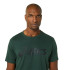 Camiseta de Fitness ASICS Big Logo Hombre Rain Forest/ Negro