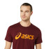 Camiseta de Fitness ASICS Big Logo Hombre Rojo/Bright Naranja