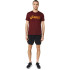 Camiseta de Fitness ASICS Big Logo Hombre Rojo/Bright Naranja