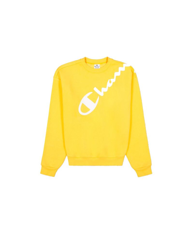 Camiseta Champion Crewneck Amarillo Mujer
