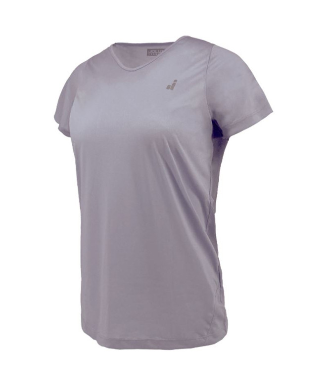 Camiseta de Running Joluvi Cascais Lila Mujer