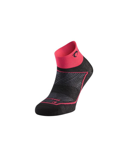 Calcetines de Running Lurbel Race Three Negro/Fucsia