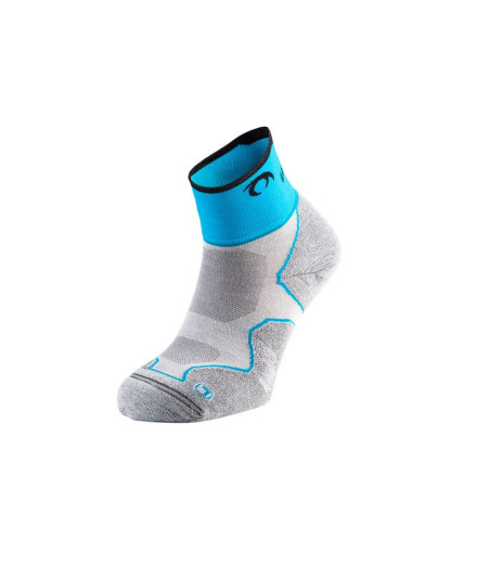 Calcetines de Trail Lurbel Desafio Three Gris Hielo/Turquesa