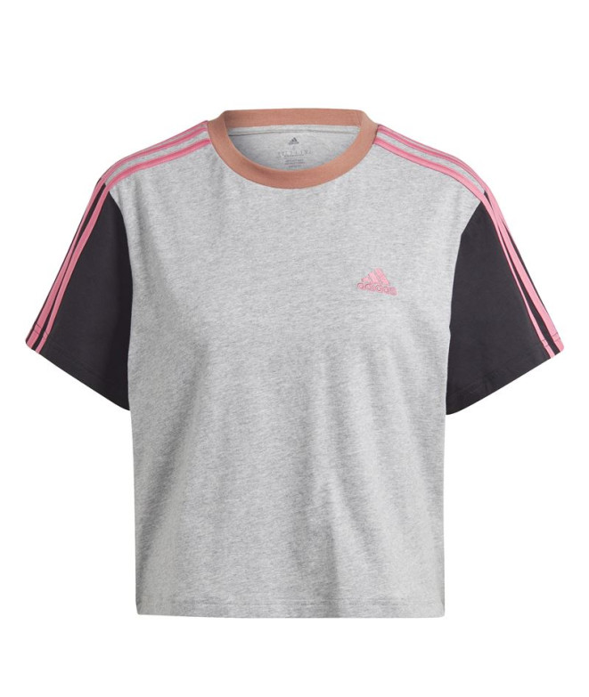 Camiseta adidas 3S Cr Mujer