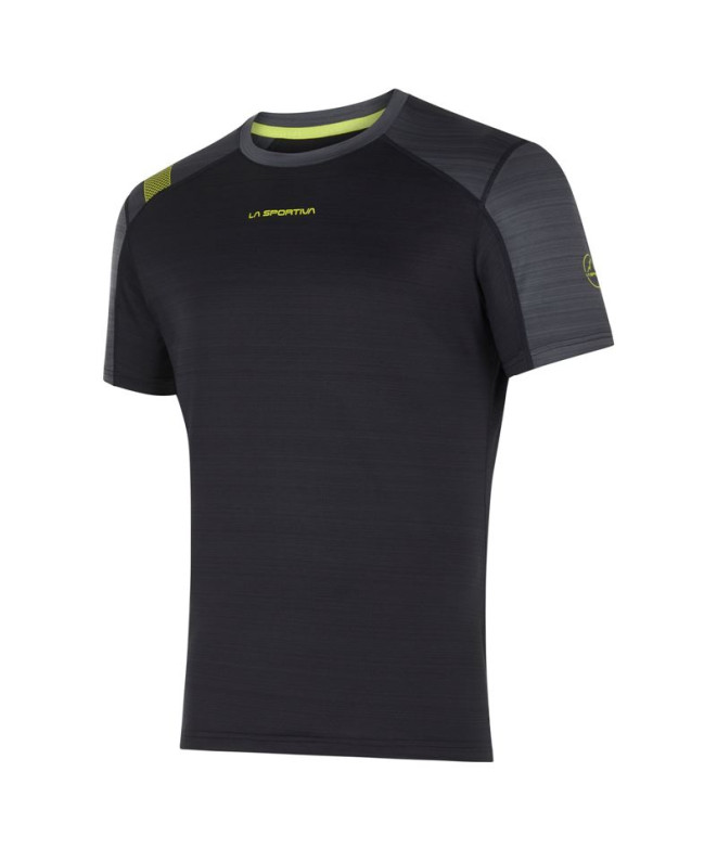 Camiseta La Sportiva Sunfire Hombre Negro/Amarillo