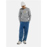 Sudadera Burton Mb Brtn Crew Gray Heather Multi Hombre