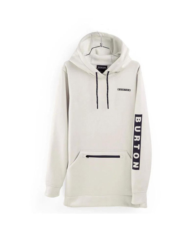Sudadera Burton Oak Long Pullover Hoodie Blanco
