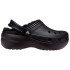 Zuecos Crocs Classic Platform Lined Clog Black Mujer