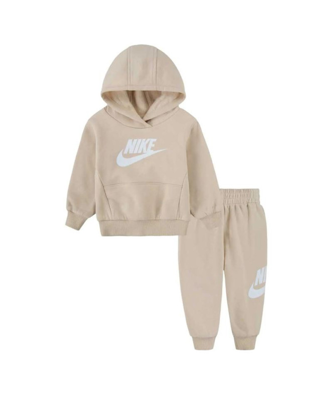Conjunto Nike Club Fleece Set Bebé Beige
