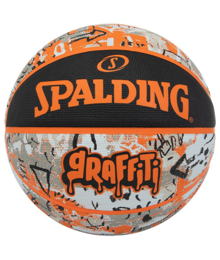 Pelota de Baloncesto Spalding Orange Graffiti Sz7 Rubber
