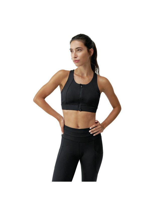 Top Born Living Yoga Agni Black Mujer