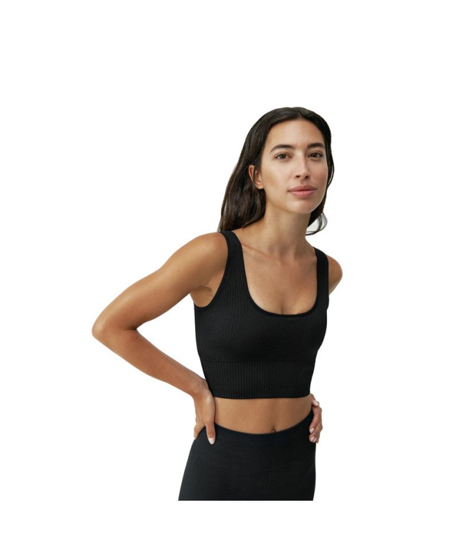 Top Born Living Yoga Yami Black Mujer