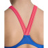 Bañador de Natación Arena Swimsuit V Back Graphic Royal/Fluo Red Niña