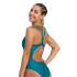 Bañador de Natación Arena Solid Swimsuit Mujer Deep Teal